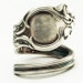 Spoon Ring Unique Violet Pattern Sterling Silver Pattern by Wallace , Handmade in Your Size (2849)