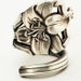 Art Nouveau Alvin Lily Sterling Silver Spoon Ring , Handmade to your size (2916)