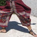 Organic Cotton Harem Pants Ottoman tile Print-Yoga Wear, Lounge Wear, Dance Wear, Turkish Turkey