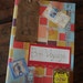 Travel Journal, Shabby Chic holiday vacation diary Notebook Sketchbook Scrapbook embellished mixed media & pyrography Plain book travel gift