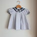 60s SAILOR GIRL Dress...size 4 girls....kids. children. blue dress. 1960s dress. ship. sailor. sea. anchor. nautical. mod