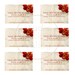 THE RED ORCHID - Reserved Listing Businness Cards 3x2 inch for Julia