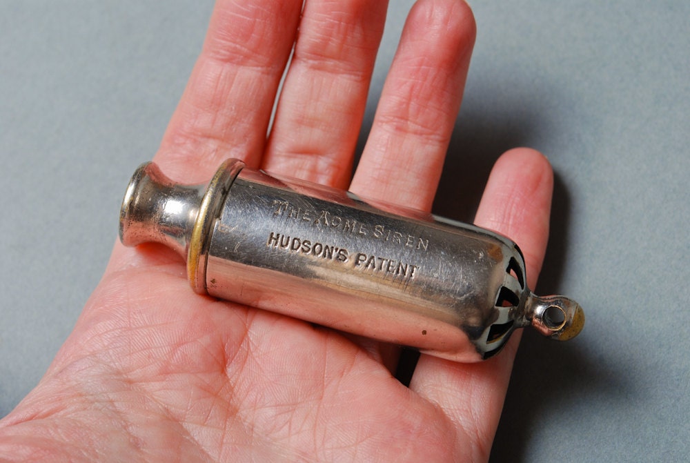 Antique Original Acme Siren Whistle Hudson Patent