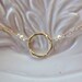LAST CHANCE SALE. Circle of Life Pearl & Czech Crystal Choker Necklace. Gold Choker. Pearl Necklace. Circle Necklace. Jewelry Under 30