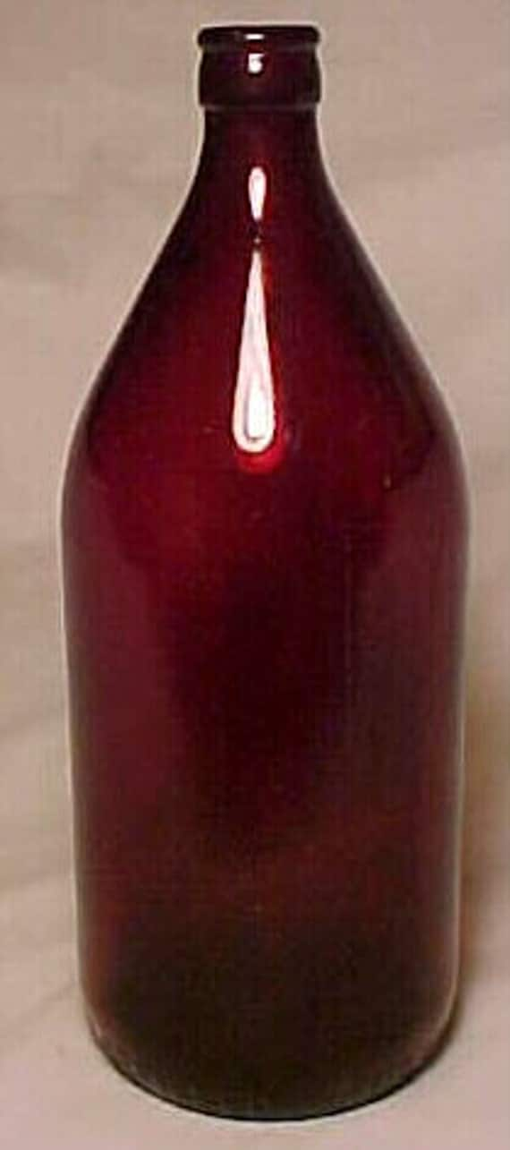 1950 Royal Ruby One Quart Ruby Red Beer Bottle by Bottlessoldcheap