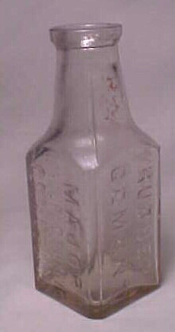 c1890s Major's Rubber Cement New York Cork Top Clear