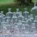 c1890-1920 Group of 31 Cork Top Mixed Clear Glass Medicine and other Bottles Great for WEDDING Display No. 1