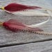 Feather Jewelry Earrings Red Beige Black White Long Feather Earrings Boho Gypsy Hipster Jewelry