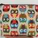 Owls Large zipper cosmetic/Accessory Bag