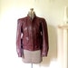 Fitted Leather Jacket Vintage 70s