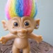 RAINBOW haired troll by Bright of America