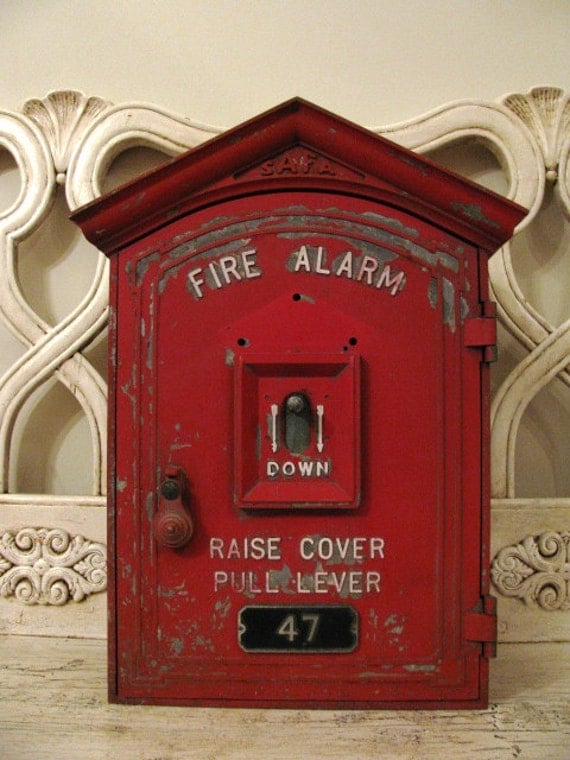 Vintage Fire Alarm Call Box SAFA