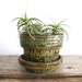 Vintage Ceramic Planter - Mid Century Green Pottery, Flower Pot, Small, Succulent