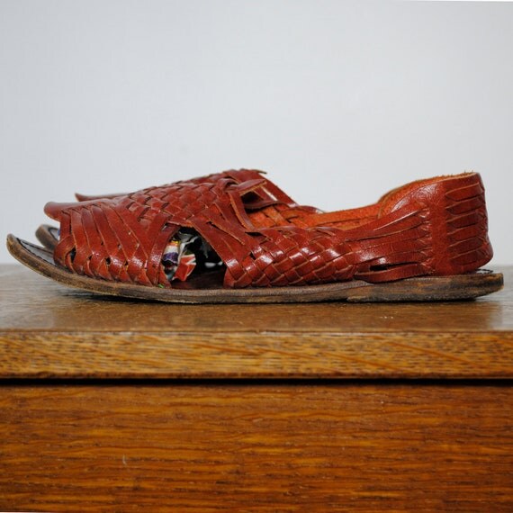 woven leather sandals huarache