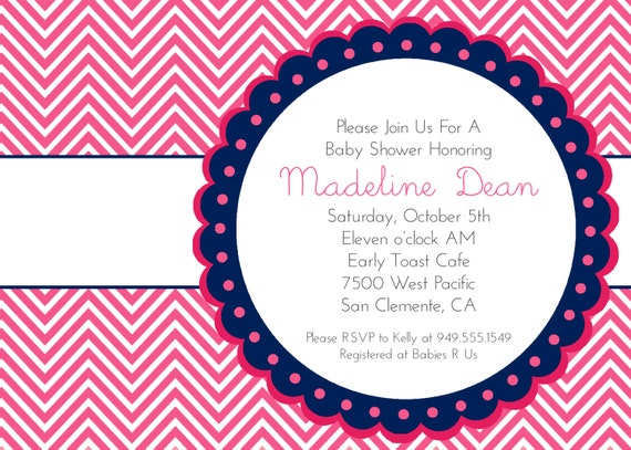 Items similar to Party Printables Baby Shower Invitation ...