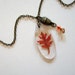 Nara - Real Autumn Oak Leaf and Acorn Necklace - Pressed leaf, oak, Autumn, Fall, woodland, forest, earthy, minimal, simplicity, ooak, gift