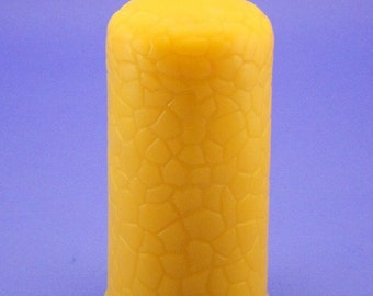 Pure Beeswax Candle, 3.2 x 6 Flagstone Beeswax Pillar Candle, Bees Wax Candle Pillar, Flag Stone Design Beeswax Candle, Epic Beeswax Candle