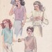 McCalls 6757 Size 10 Old Hollywood style blouse sewing pattern from 1979