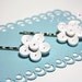 Reserved for Namita White Flower Bobby Pins with Paper Quilling