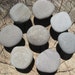NATURAL Beach Stone Cabinet Knobs GREY