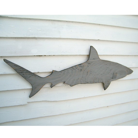Shark Wall Art wood shark sign medium wall art mako shark sign beach coastal Shark Wall Art wood shark sign medium wall art mako shark sign beach coastal