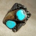 Awesome Genuine Bear Claw Sterling Silver & Turquoise Ring sz 11.75