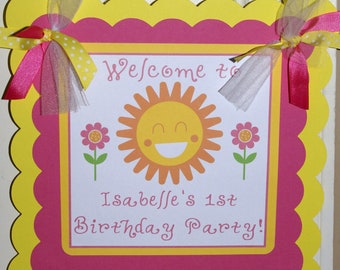 You are my Sunshine Happy Birthday Banner by ThePartyPaperFairy