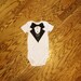 ALREADY MADE 3-6M Boys Tuxedo Carters Onesie Shirt Weddings Special Occasions Birthdays Baptism