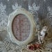 Shabby Elegant French Country style Metal Frame Oval 5 x 7