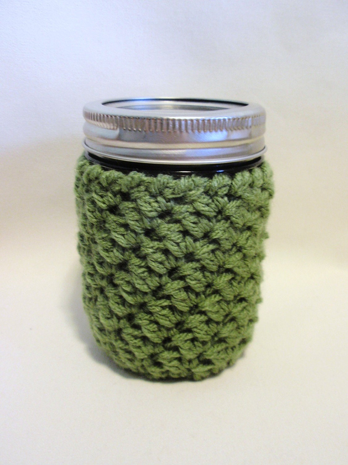 Mason Jar Cozy Sage Green Jelly Jar 8 oz. Size Gift for
