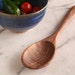 9 inch black walnut wooden spoon