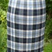 Scottish Tartan Skirt - tartan kilt - wool skirt - medium blue wool skirt