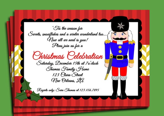 Printable Nutcracker Invitations | christmas invitation printable nutcracker delight Printable Nutcracker Invitations | christmas invitation printable nutcracker delight