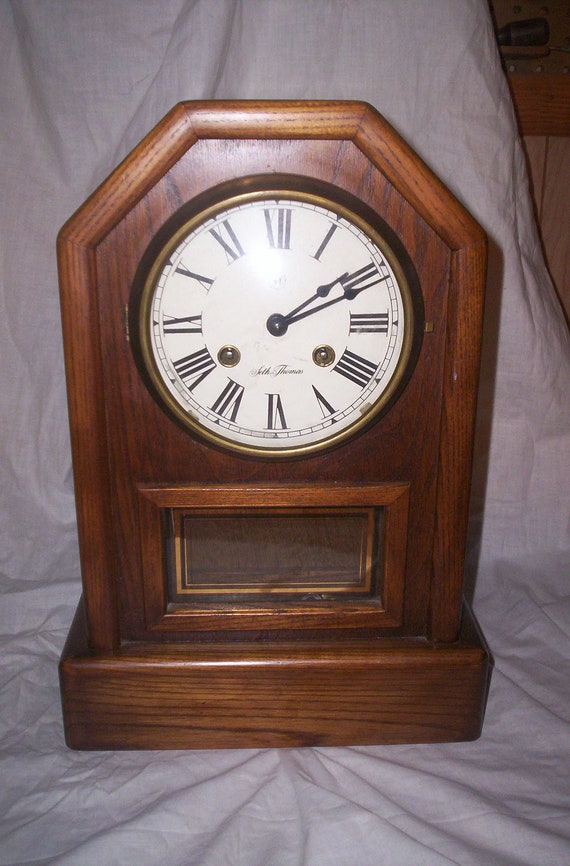 Vintage Seth Thomas Shelf Mantle Clock Country Cottage