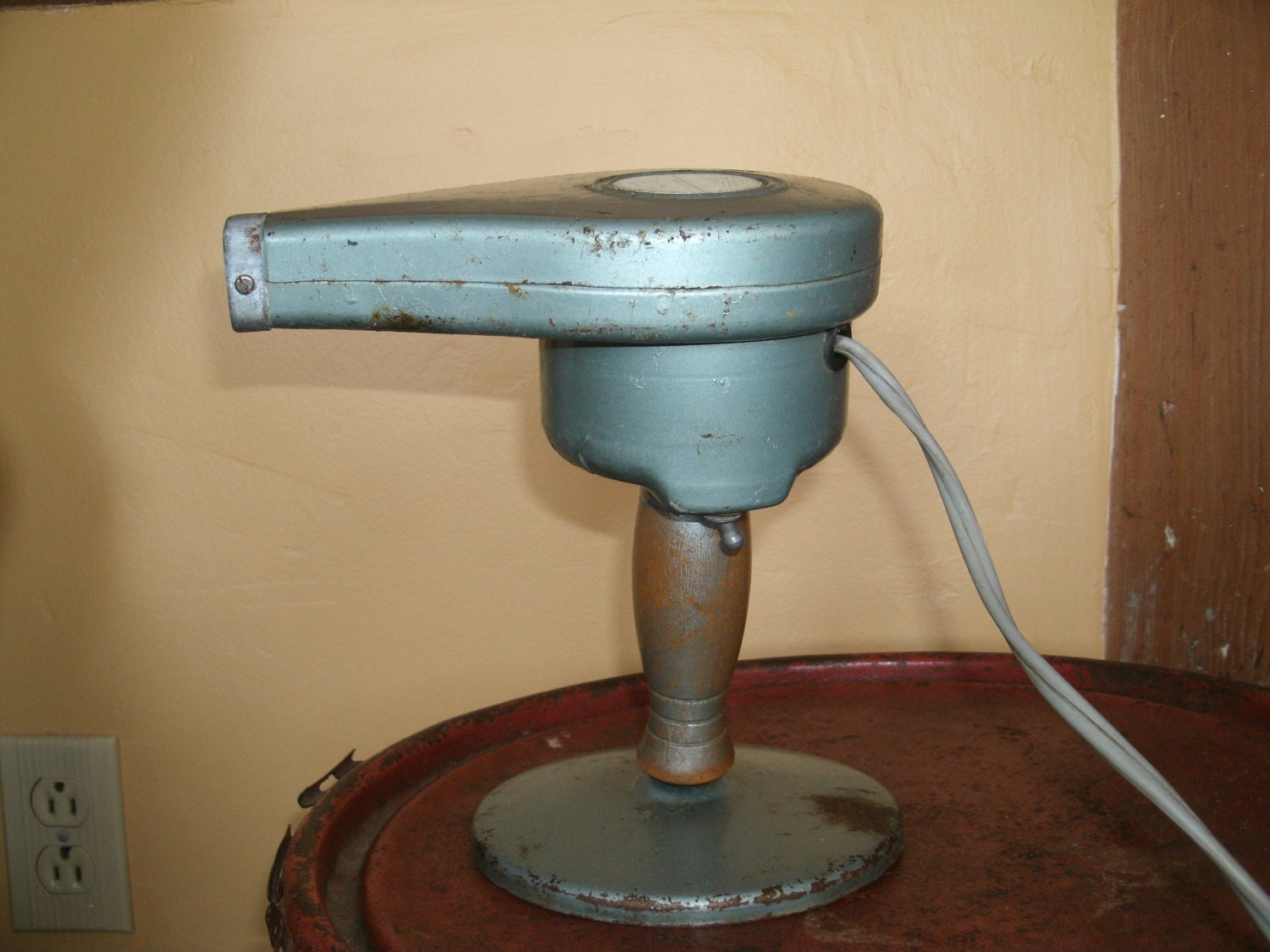 Vintage Blow Dryer Hair Dryer With Stand by countrysidepeddler
