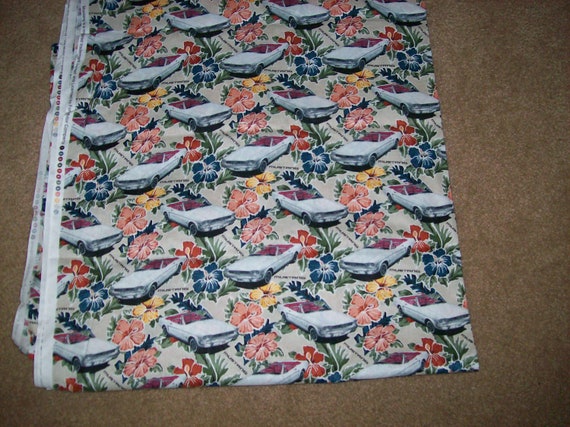 Vintage ford mustang fabric #6