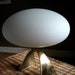 Laurel table lamp mid century modern mushroom globe brass