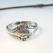 Vintage Little Sterling Flower Ring 1950s Spoon Jewelry Size 7 1/2