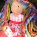 Jasmine - Handmade Waldorf inspired Doll OOAK & Hand Spun Art Yarn Hair - Reserved listing for CheeryKiriDesigns - final payment