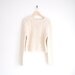 vintage lambswool cream cable knitted sweater