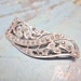 Art Deco Brooch Paste Rhinestones Rhodium Silver Vintage 1920s Jewelry Shabby Chic Wedding Jewelry