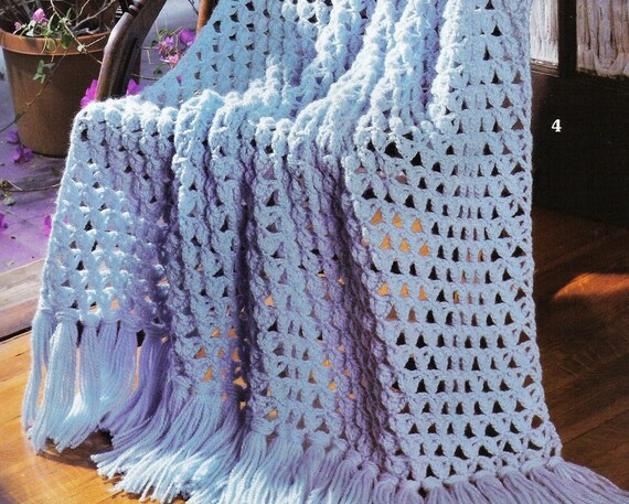 Quick Crochet Afghan Patterns by StitchySpot on Etsy