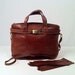 Vintage 1970s Cinnamon Brown Leather Handbag Purse with Matching Driving Gloves