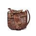 Vintage Western Brown Tooled Leather Purse Horse Saddle Bag Cowboy Fashion