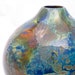 Outer Space Glass Vase Home Decor Blue Hand Blown Glass Art RESERVED for Shastri