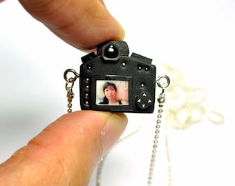 Personalized necklace Canon 5D Mk II Camera miniature / Personalized Gift / Personalized Necklace / Personalized Jewelry