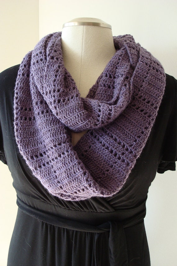 Infinity Scarf Crochet Eternity Scarf Wrap by ArtfullyWrapped