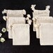 Do-It-Yourself Blank Natural Muslin Drawstring Bag (3 x 4 inches) - Set of 6