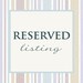 Reserved listing for Rim Kim