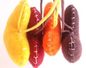Wedding/party Hearts Decorations - autumn shades, yellow, orange, brown, fall - Set of 4 - Ornaments/favors/decor/gifts Il_170x135